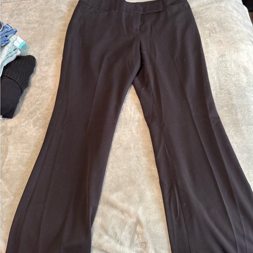 White House Black Market Black Women's Flare Pants